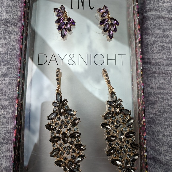 INC International Concepts Jewelry - I.N.C  2 Pairs of earrings Day & Night